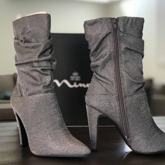 Nina Darla Ankle Boots Grey Sparkly - Picture 8 of 8